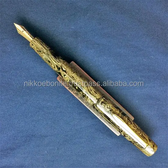 Japanese high quality fountain pen called NATSUME  in Beige made of high quality Japanese color ebonite