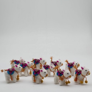 Animal décoratif en feutre, FCS-008 laine de nouvelle-zélande, accessoires et artisanat de noël, feutre fait à la main, par femmes, artisanal du népal, nouvelle collection - Product Image 3