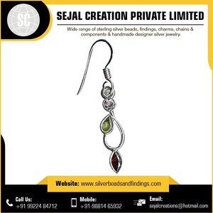 Boucles d'oreilles en pierres précieuses pour femmes en argent sterling 925 pour la fête de mariage ou le prix de vente de cadeau pour toute occasion - Product Image 5