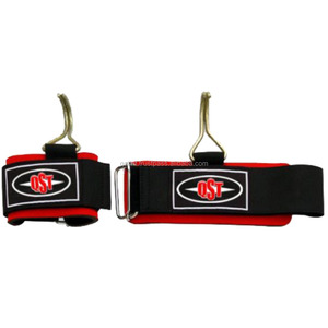 Adjustable Heavy Duty Neoprene Lifting Hooks Comfortable <b>Wrist</b> Support Straps for <b>Power</b> Weightlifting Iron Mat Hook - Product Image 4