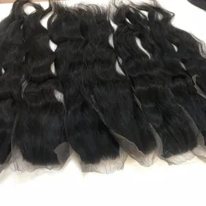 カンボジアのヘアレースクロージャーサイズ6x2人毛シルクトップレースヘアクロージャー