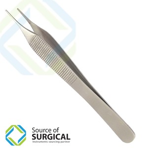 Pinces Adson dentées, pinces à tissus Adson dentées, instruments microchirurgicaux dentaires - Product Image 1