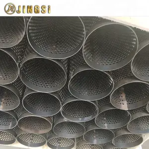 Perforated Metal Mesh Tube WIth Punched Round Hole Pattern