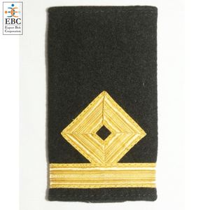 Épaulettes personnalisées OEM pour uniforme, style Royal Merchant, avec diamant doré et tresse française - Product Image 4