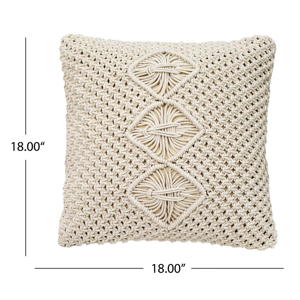 Макраме для подушки схема