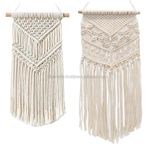 Suspension murale en macramé de haute qualité, vente en gros, décoration d'intérieur personnalisée, suspension murale en macramé faite à la main - Product Image 4