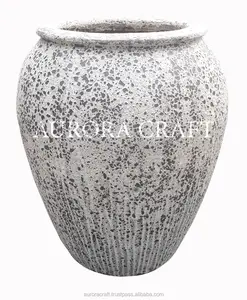 Grands Pots de fleurs en céramique émaillée, Pots pour la maison et le jardin, fait à la main