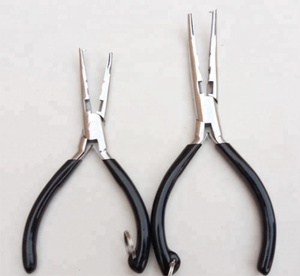 Vente en gros de pinces de pêche Oem pince de pêche professionnelle en acier inoxydable de haute qualité avec nez incurvé logo personnalisé - Product Image 2
