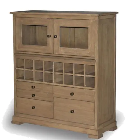 Cofre de madera maciza con 5 cajones de 2 puertas, mueble de almacenamiento para bebidas y vino, diseño moderno, industrial, vintage, indio antiguo