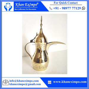 Service à café et à thé en laiton antique arabe - Product Image 2