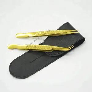 Pinzas de volumen para extensiones de pestañas, herramientas de maquillaje de acero inoxidable, pinzas para extensiones de pestañas - Product Image 6