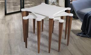 โต๊ะกาแฟหินอ่อนไม้เนื้อแข็งเฟอร์นิเจอร์ห้องนั่งเล่นที่ทันสมัยจาก mersin ตุรกี - Product Image 6