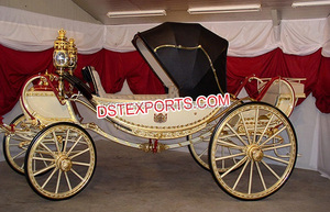 Chariot Royal à cheval pour mariage européen, Buggy avec attraction de cheval traditionnelle indienne, fabriqué en plantes - Product Image 3