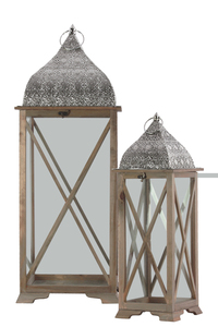 Linterna colgante de madera para decoración del hogar y jardín, farol de diseño de madera para decoración de hogar y boda - Product Image 5
