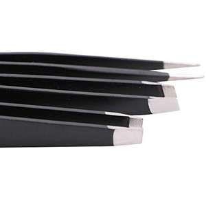 Ensemble professionnel de 3 pinces à épiler en acier inoxydable, pointues et plates, pour sourcils, poils incarnés et éclats de bois 2026 - Product Image 4