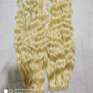 Extensions de tissage de cheveux indiens RAW WAVY BLACK 100% Virgin Remy Human Hair Premium Quality 24 "Length - Product Image 1