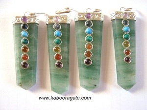 จี้รูปจักระอะเวนจูรีนสีเขียวจี้แฟชั่น - Product Image 2