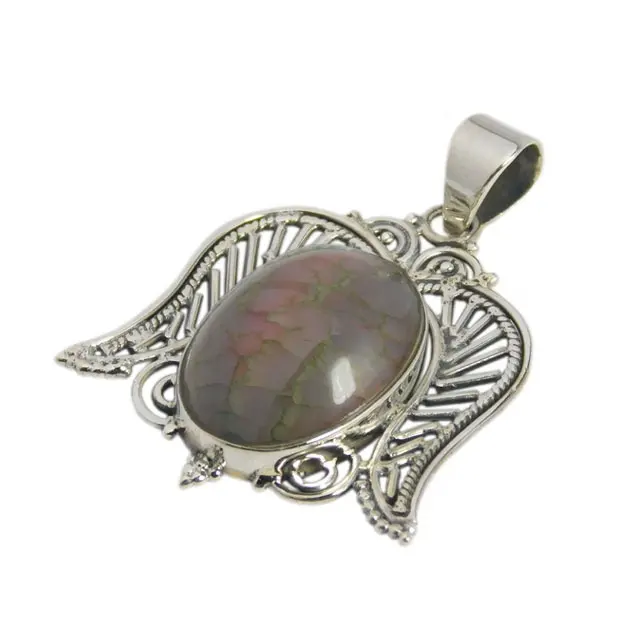 biggest botswana agate gemstone 925 sterling silver wholesale online silver manufacture pendant