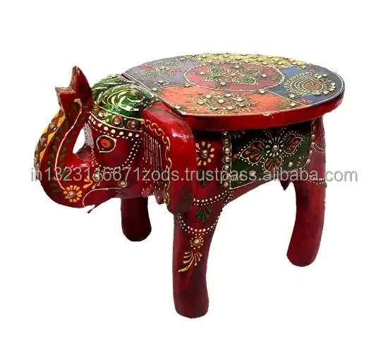 Pintado decorativo de madera elefante