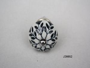 Tiradores de cajón de cerámica de alta calidad pintados a mano con patrones para gabinete Cocina Tocador Armario Baño en precio al por mayor - Product Image 4