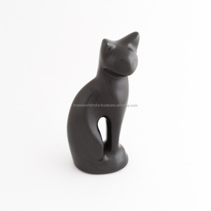 Urne commémorative pour chat noir par Brassworld, fournitures commémoratives indiennes - Product Image 4