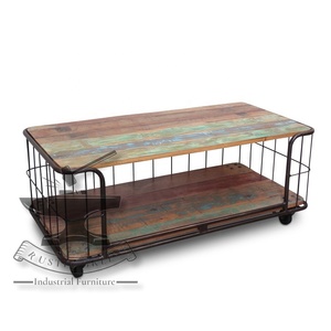 แผงไม้แบบยึดได้สำหรับอุตสาหกรรมล้อโต๊ะกาแฟสำหรับเฟอร์นิเจอร์ห้องนั่งเล่นใช้ในบ้าน - Product Image 1