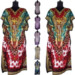 Vestido largo caftán sin mangas, elegante - Product Image 1