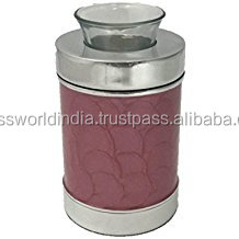 Tealight Brass Funeral <b>Urn</b> By Brassworld India - Product Image 3