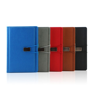 A4 A6 A5 duro della copertura doppia copertina notebook planner in rilievo stampa logo personalizzato tasca di carta diario ufficiale perno di metallo - Product Image 4