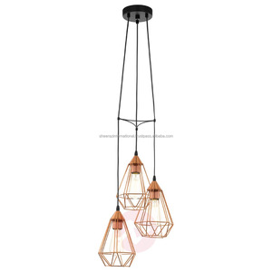 Modern Chrome Pendant <b>Light</b> Fitting 3-<b>Light</b> Decorative Ceiling Hanging for Kitchen Bar Loft-Long Glass Shape for Home Use - Product Image 3