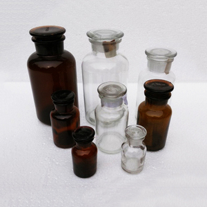 30ml 60ml 125ml 250ml 500ml 1000ml Clear <strong>Amber</strong> <strong>Wholesale</strong> Apothecary Glass <strong>Jar</strong> - Product Image 1