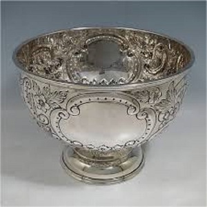 ชามโลหะอะลูมิเนียมสีเงิน - Product Image 1