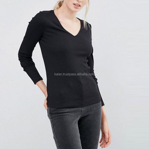 Black Cotton O-Neck <b>Half</b> Sleeve Casual T-<b>Shirt</b> for Women KITW9 Sleepwear with Feather <b>Button</b> Embroidery Decor Plus Size - Product Image 2