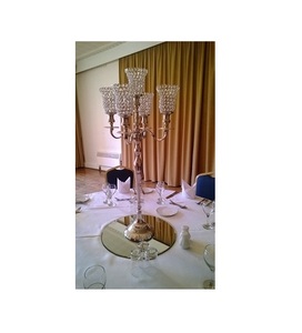 Candélabre de mariage en aluminium fait à la main Pièce maîtresse de Noël écologique Tailles et couleurs personnalisées - Product Image 1