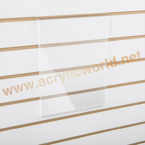 Custom Curved Slatwall <b>Clear</b> Acrylic Shirt <b>Display</b> Shelf with lip acrylic shoe <b>box</b> - Product Image 1