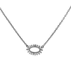 Naturel Baguette Diamant Collier Pendentif Belle Conception 925 Argent Bijoux Faits À La Main Cadeaux D'anniversaire - Product Image 1