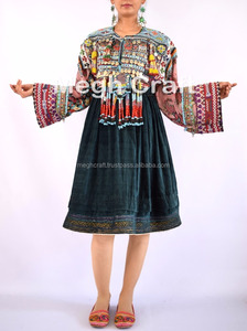 Afghan Ethnic Tribal Dress -Tribal Banjara Kuchi Dress -Afghan Kuchi Ethnic Dress - Product Image 2
