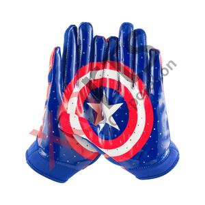 Tùy chỉnh màu sắc và logo Breathable bóng đá nhận găng tay đào tạo chuyên nghiệp và cạnh tranh Găng tay bóng đá mỹ - Product Image 1