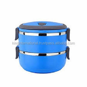 Fiambrera de acero inoxidable, venta al por mayor, calentador de alimentos, porta tiffin pequeño con asa - Product Image 1