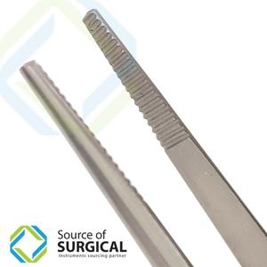 Dissecting Surgical Tweezers & Dressing Forceps Serrated Stainless Steel 5.5 Inches Long CE Certified Class I - Product Image 2