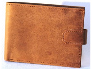 Portefeuille en cuir de vache pour homme, petit porte-monnaie à trois volets, imitation cuir, peau de vache - Product Image 5