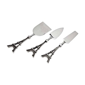 Juego de cubiertos con mango acanalado de latón en caja de regalo Juego de vajilla de plata con mango en relieve de regalo Juego de cubiertos de lujo - Product Image 2