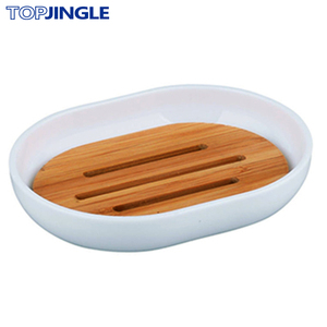 Jabonera de uso hotelero de doble color con forma de cilindro redondo portátil Acrílico - Product Image 5