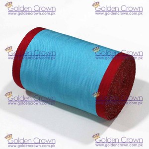 Ruban Moire Maçonnique Rouge Et Bleu Ciel Pakistan Moire Ruban - Product Image 6