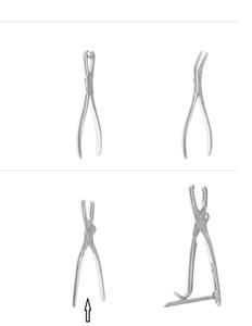 Fórceps de sujeción de hueso Farabeuf Quirúrgico 23 cm Acero inoxidable Fórceps de sujeción Bon Farabeuf Calidad alemana - Product Image 3