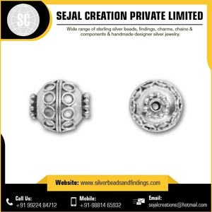 New Fashion 925 Sterling Silver Loose <b>Beads</b> India-Sourced <b>Metal</b> Jewelry From the Best Materials - Product Image 4