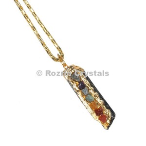 Colgantes de Turmalina Negra para Chakras, Nuevas Joyas de Cristal para Sanación Reiki a Bajo Costo al por Mayor para Mujeres y Hombres - Product Image 1