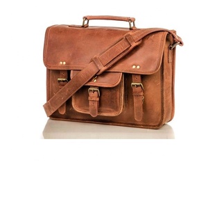 100% Genuine Leather Vintage Brown Crossbody Messenger <b>Satchel</b> <b>Bags</b> Large Capacity Soft Business Work Laptop College <b>Bag</b> For <b>Men</b> - Product Image 1