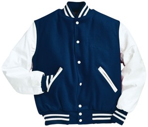 Chaqueta universitaria Letterman de moda personalizada con mangas de cuero fabricada por HULK Enterprises - Product Image 4