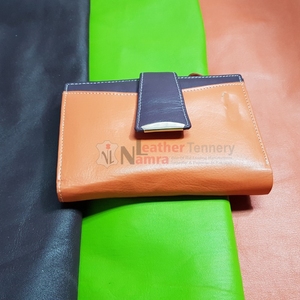 กระเป๋าสตางค์หนังแท้สไตล์วินเทจสำหรับผู้หญิง พร้อมช่องใส่บัตร RFID กระเป๋าคลัทช์ กระเป๋าจัดระเบียบ หนังวัวแท้ลายเม็ด กระเป๋าสตางค์ใบยาวสำหรับสุภาพสตรี - Product Image 5